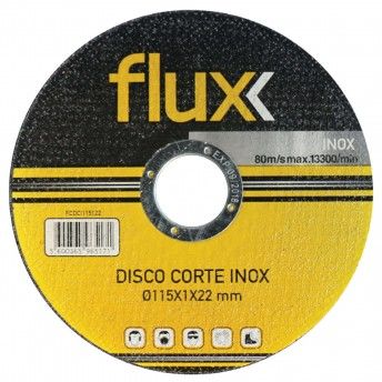 Disco Corte Inox 230x2x22,2mm refª FDCI2302222 FLUX Disco Corte Inox 230x2x22,2mm refª FDCI2302222 FLUX