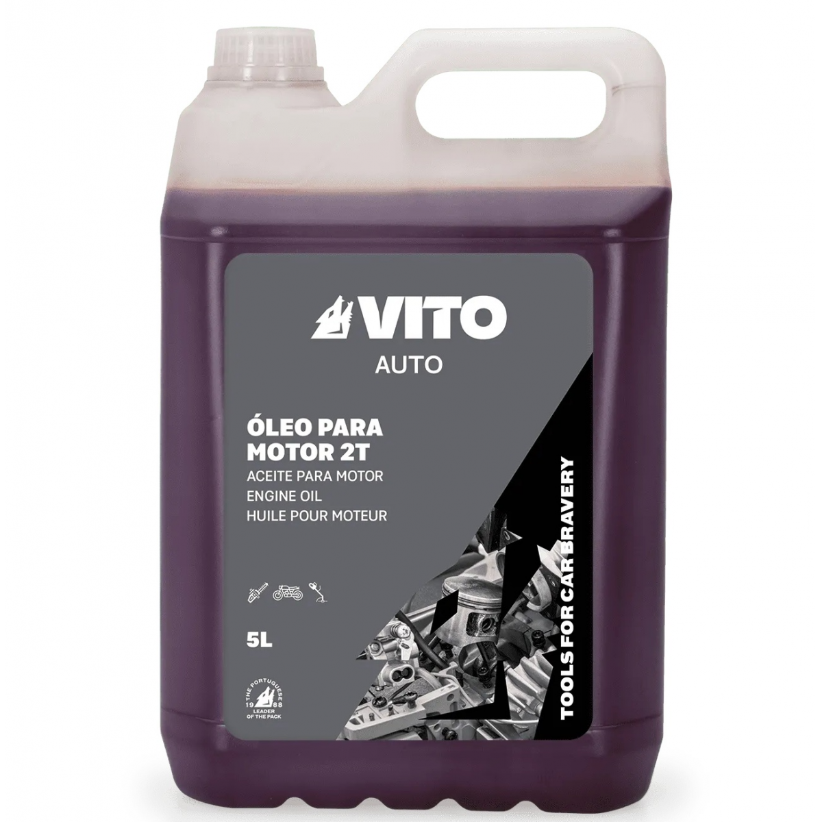 Óleo para motor 2t, 5L refª VIOM2T5 VITO - VIOM2T5 - Ferramentaspro