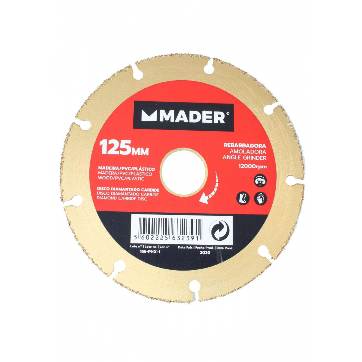 Disco Diamantado Carbide, 125mm refª 63239 MADER - 63239 - Ferramentaspro