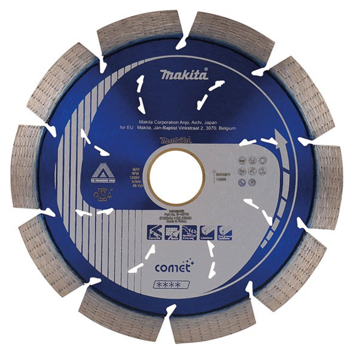 B-12295 - Disco de diamante continuo 125 x 22,23 mm, Double Tipo B-12295 - Disco de diamante continuo 125 x 22,23 mm, Double Tipo