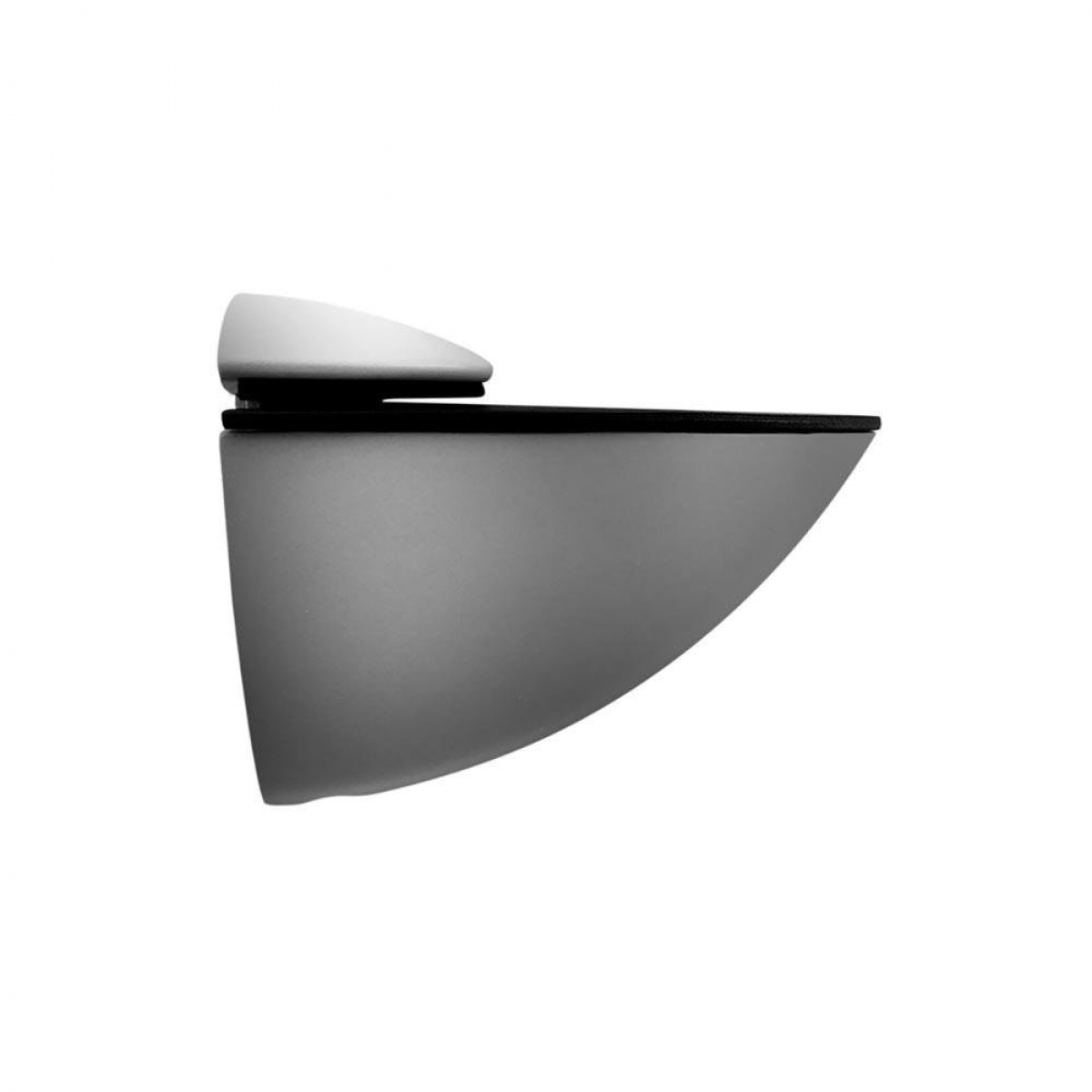 Lot De 2 Supports D'étagère Micel Vega 31224 - Argenté Zamak - 110 X 87 Mm